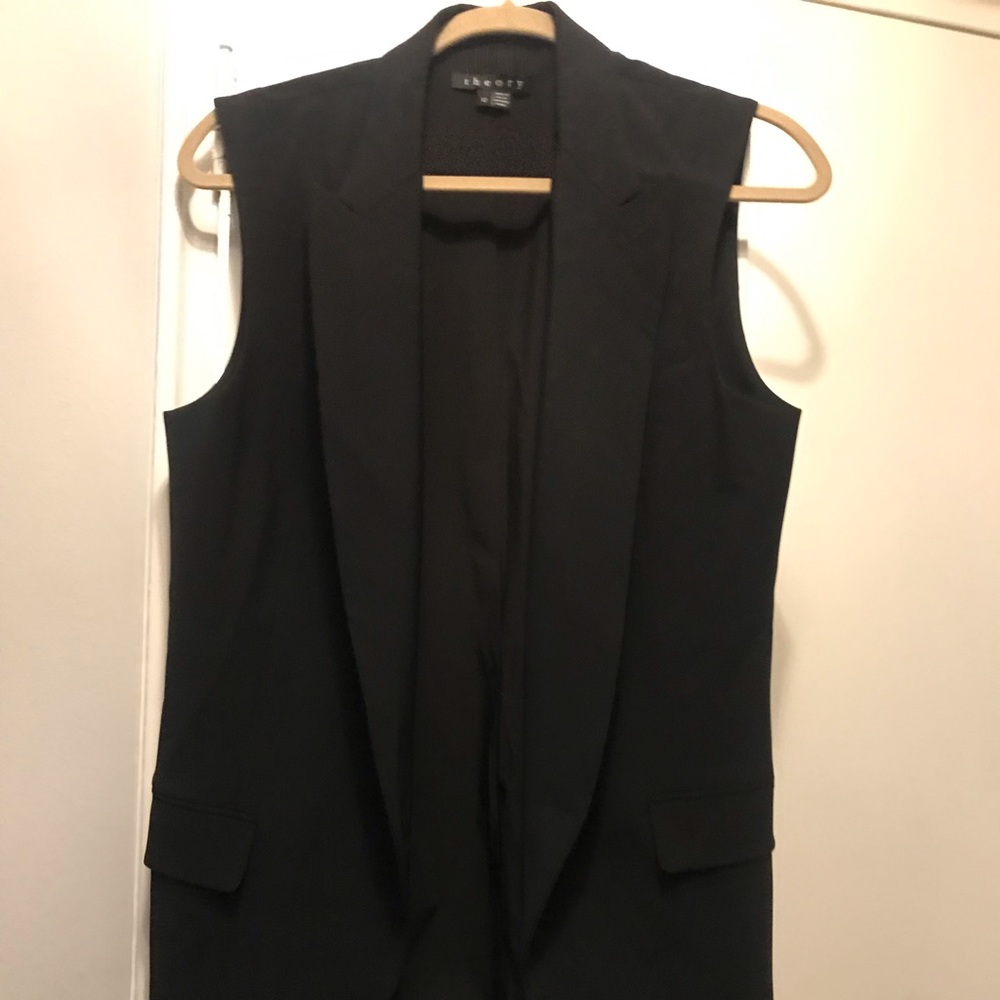 Black Wool Theory Vest